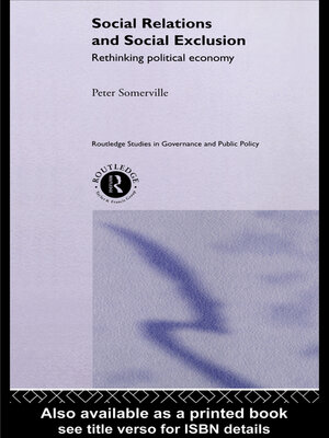 cover image of Social Relations and Social Exclusion